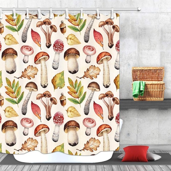 5 for $25 item 🪩 Mushroom Shower Curtain - Picture 1 of 3